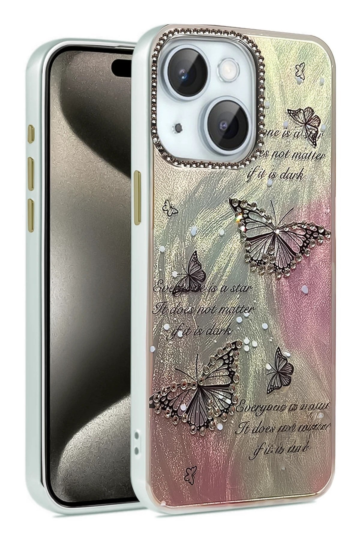 Mey İthalat® iPhone 14 Kılıf Blade Aynalı Desenli Kapak - Desen 6