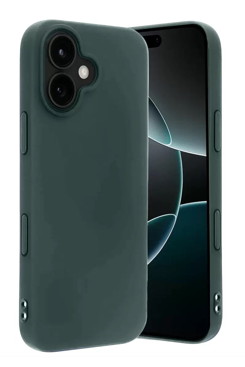 Mey İthalat® iPhone 17 First Silikon - Koyu Yeşil