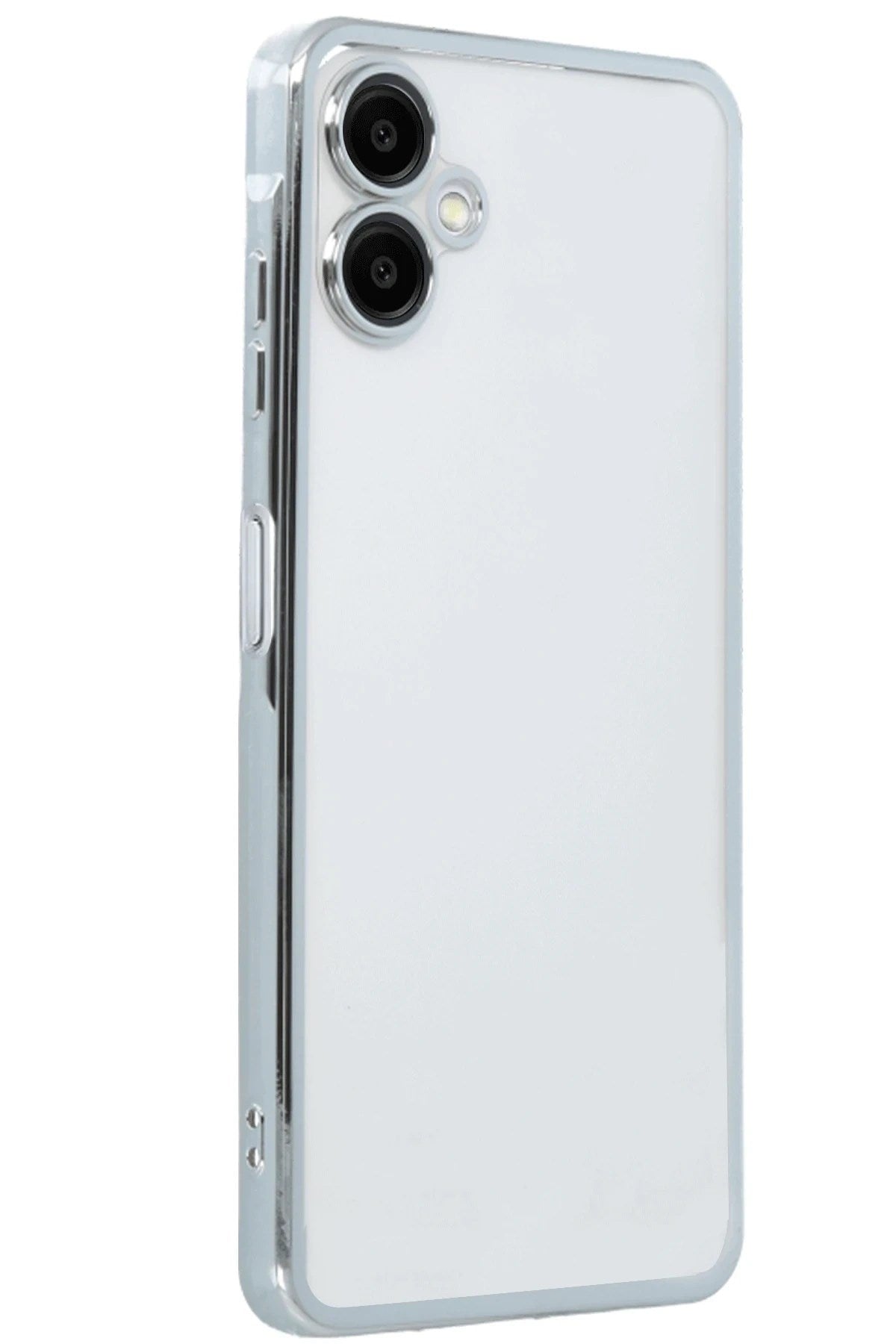 Mey İthalat® Samsung Galaxy A06 Kılıf Lensli Silikon - Gümüş