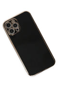 Mey İthalat® iPhone 12 Pro Max Kılıf Volet Silikon - Siyah