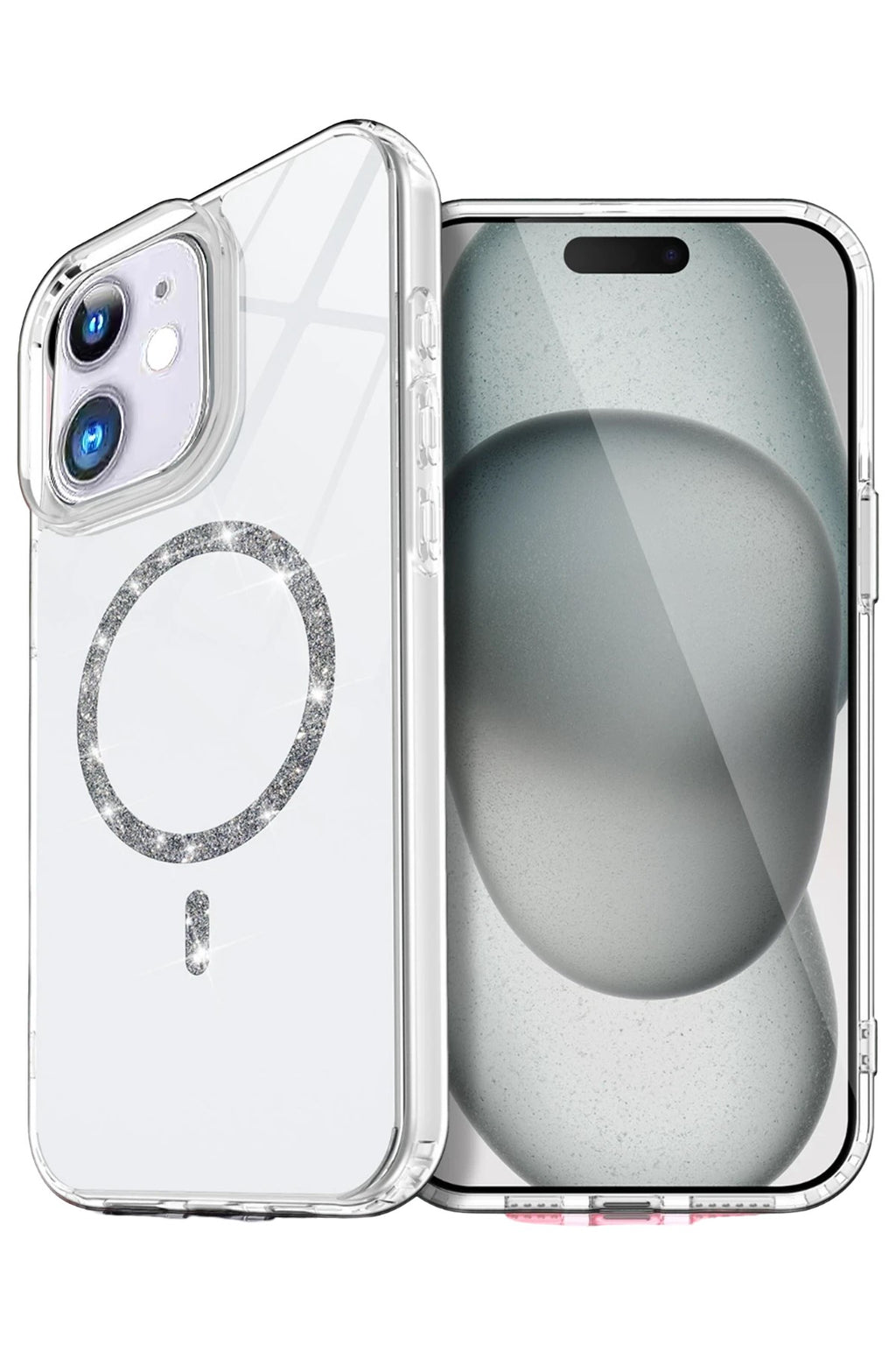 Mey İthalat® iPhone 12 Live Diamond Magsafe Kapak - Şeffaf
