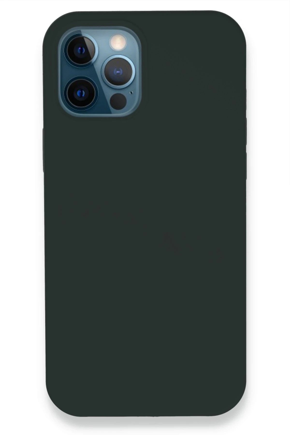 Mey İthalat® iPhone 12 Pro Kılıf Lansman Legant Silikon - Koyu Yeşil