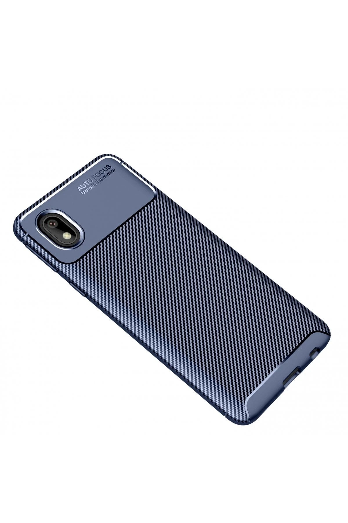 Mey İthalat® Samsung Galaxy A01 Core Kılıf Auto Focus Karbon Kapak - Lacivert
