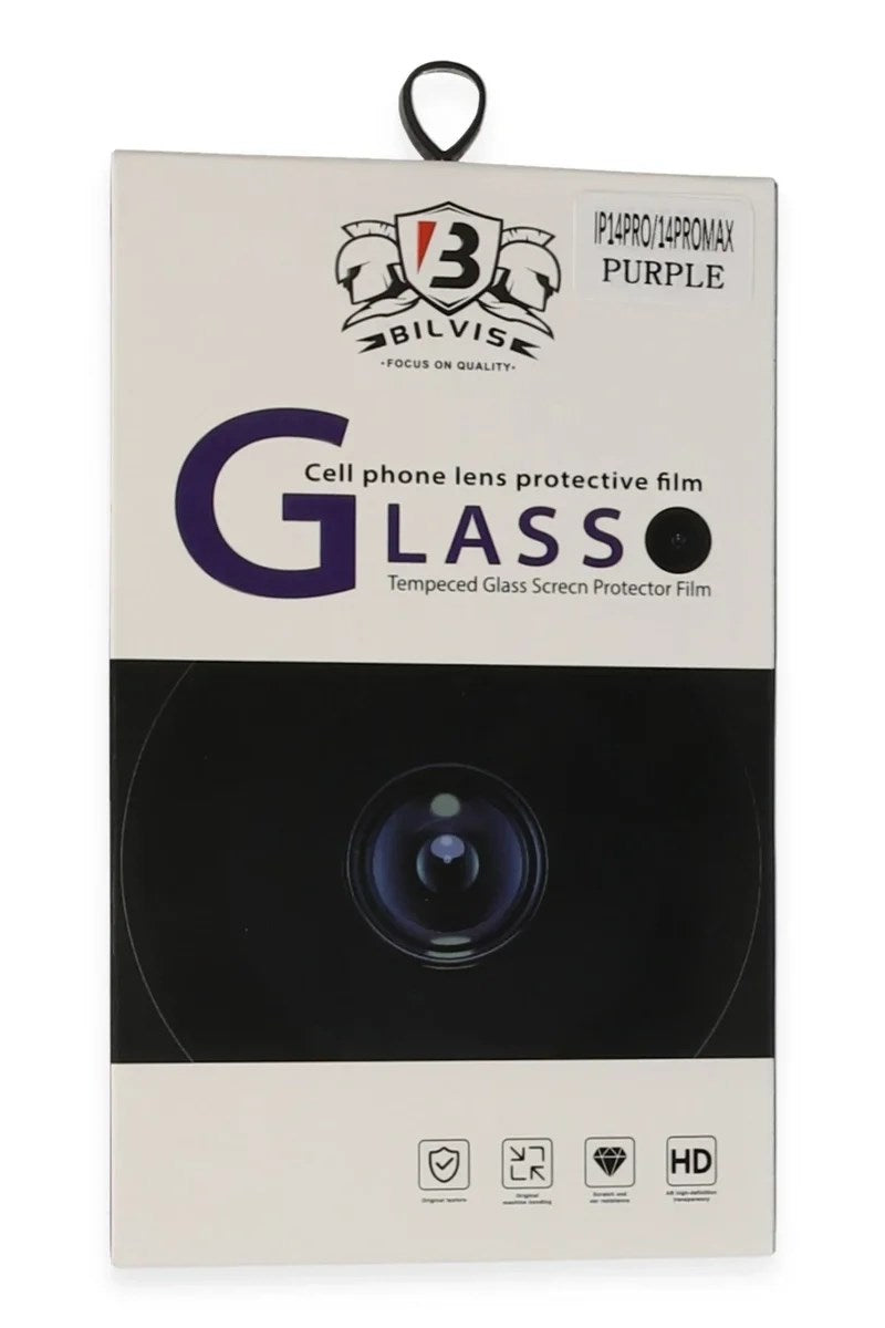Mey İthalat® iPhone 14 Pro Max Bilvis Titan Kamera Lens - Derin Mor