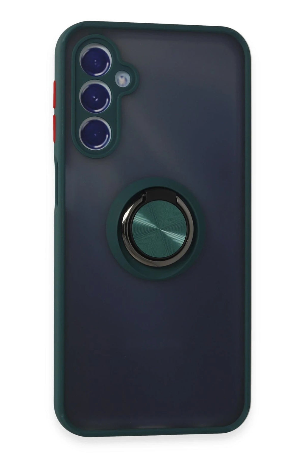 Mey İthalat® Samsung Galaxy M34 5G Kılıf Montreal Yüzüklü Silikon Kapak - Yeşil