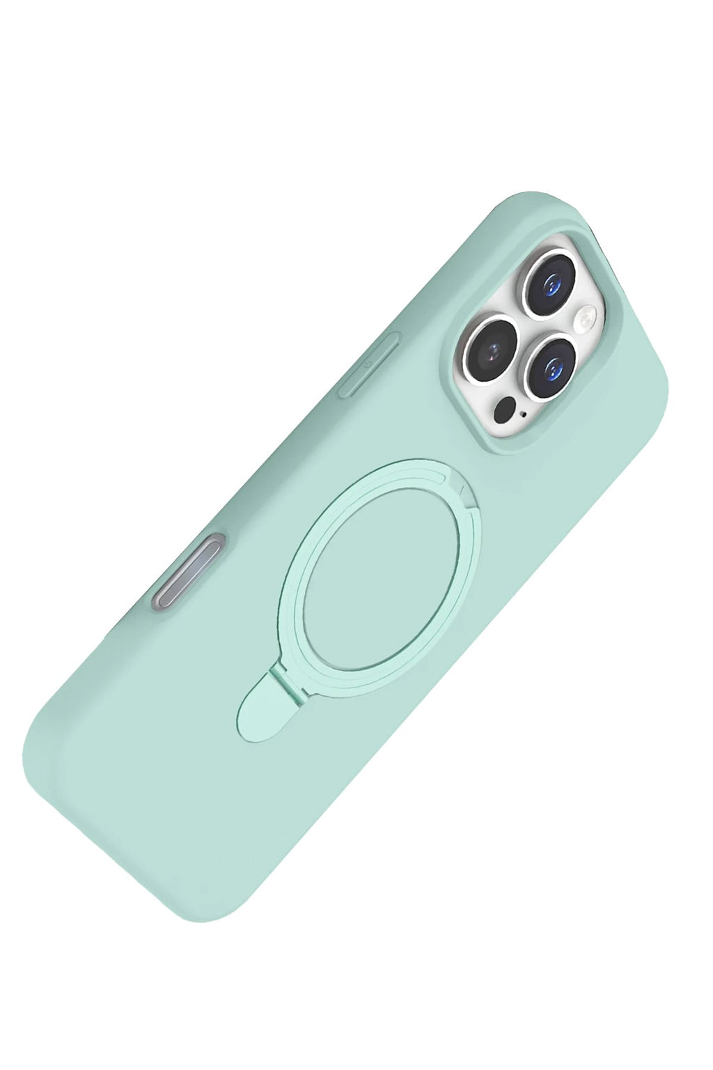 Mey İthalat® iPhone 16 Pro Regal Magsafe Standlı Kapak - Su Yeşili