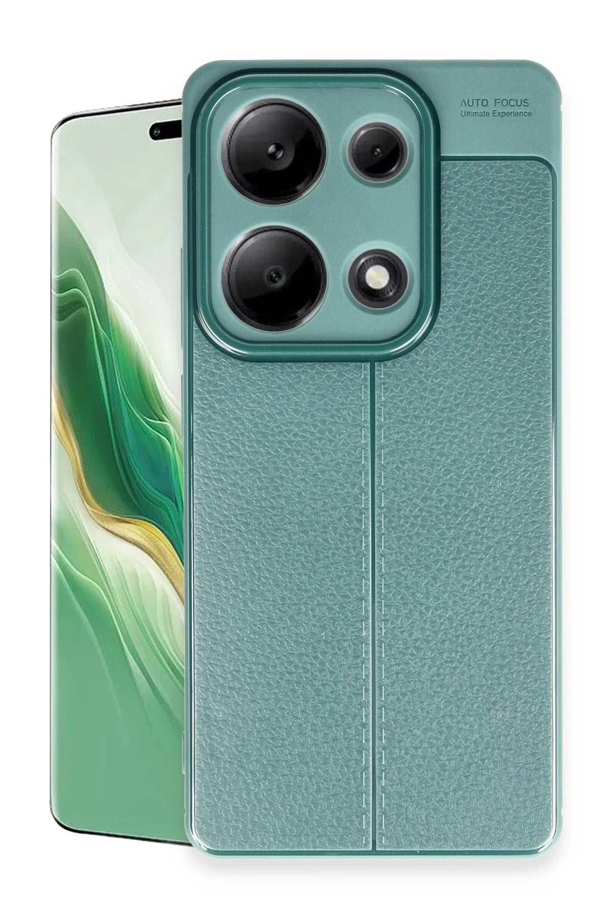 Mey İthalat® Redmi Note 13 Pro 4G Kılıf Auto Focus Kapak - Koyu Yeşil