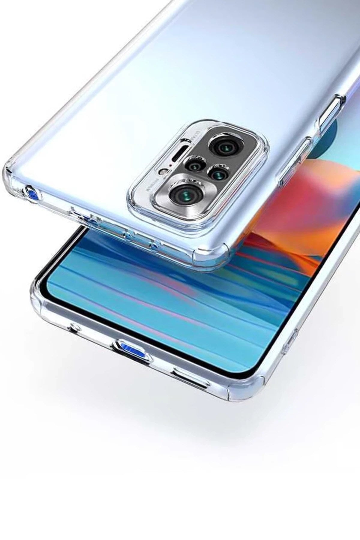 Mey İthalat® Redmi Note 10 5G Kılıf Lüx Şeffaf Silikon