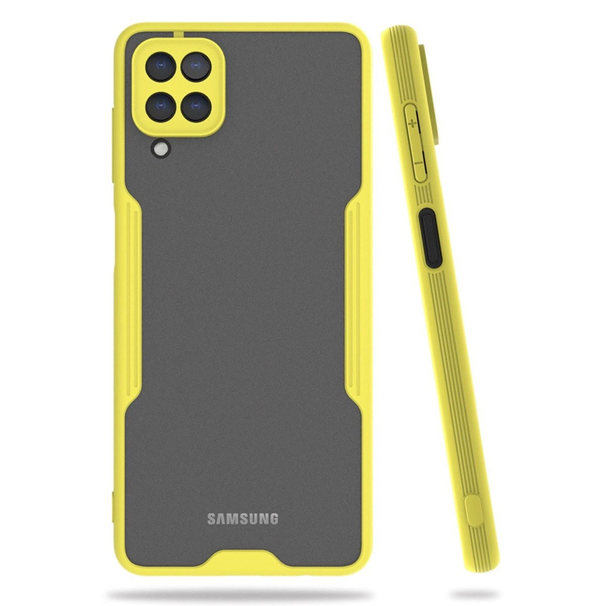 Mey İthalat® Samsung Galaxy A22 Kılıf Platin Silikon - Sarı