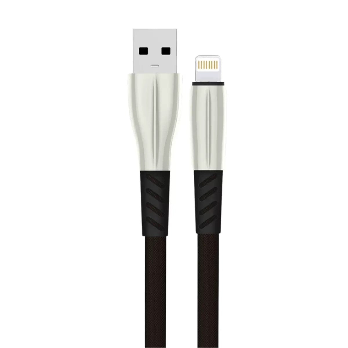 Mey İthalat® S89 Metal Uçlu Lightning Kablo iphone Uyumlu 1M 2.4A - Siyah