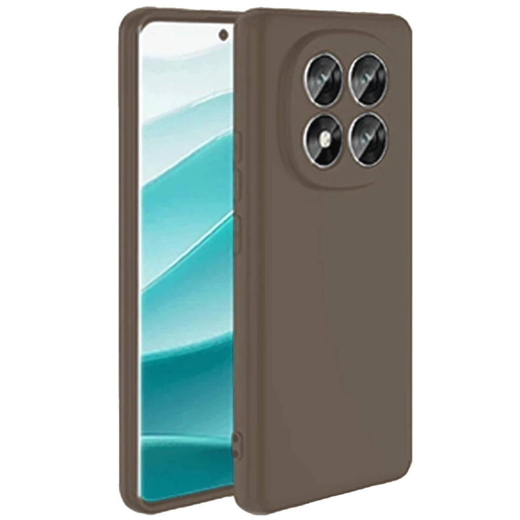 Mey İthalat® Redmi Note 14 Pro 4G Kılıf First Silikon - Kahverengi