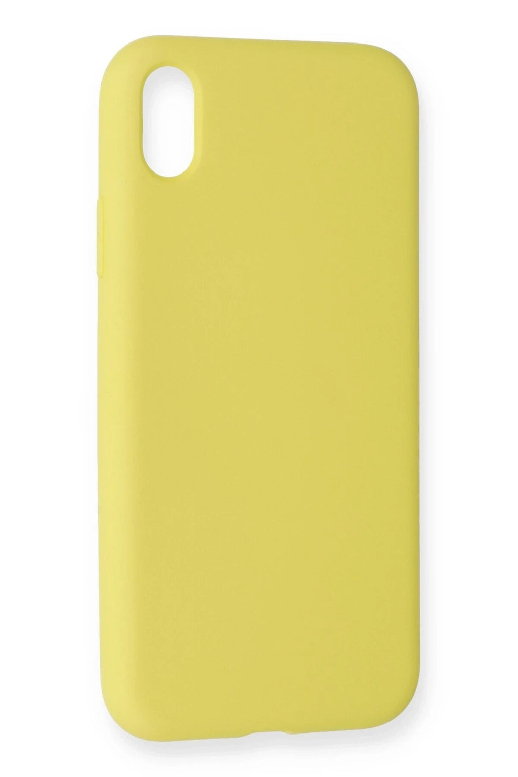 Mey İthalat® iPhone XR Kılıf Nano içi Kadife Silikon - Sarı