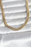Mey İthalat® CM 14K Gold Renk Kalın Yassı Yılan Zincir Model 45 cm Kadın Kolye