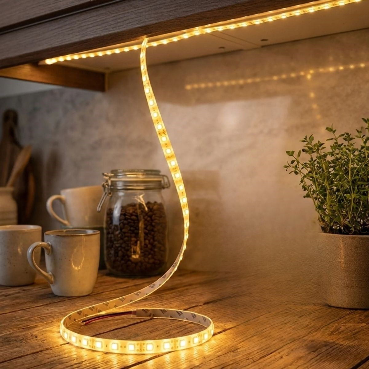 Gün Işığı Sarı LED Şerit 5m – 60 LED/m 12V 14.4W Güçlü 3 Çipli Işık Şerit Led
