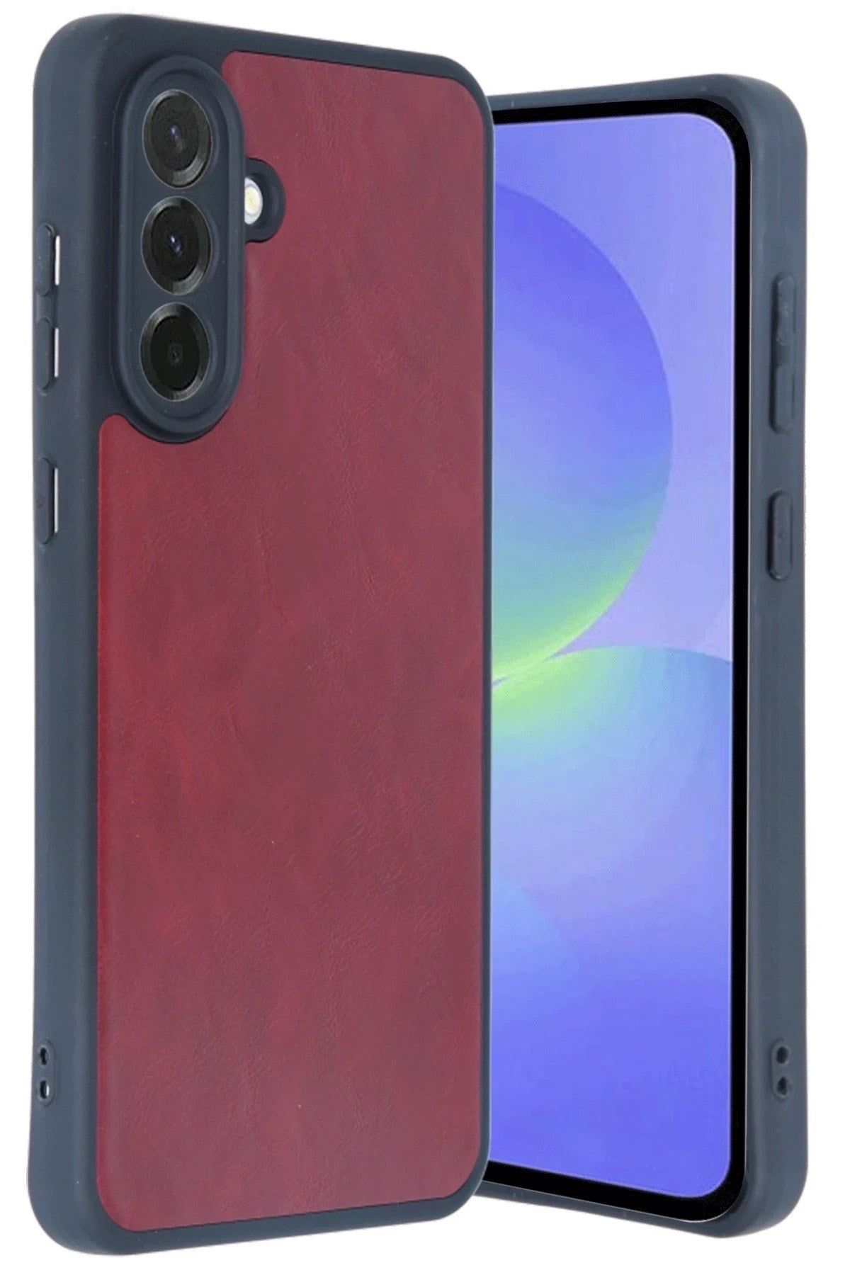 Mey İthalat® Samsung Galaxy A15 4G Kılıf Aras Deri Kapak - Bordo