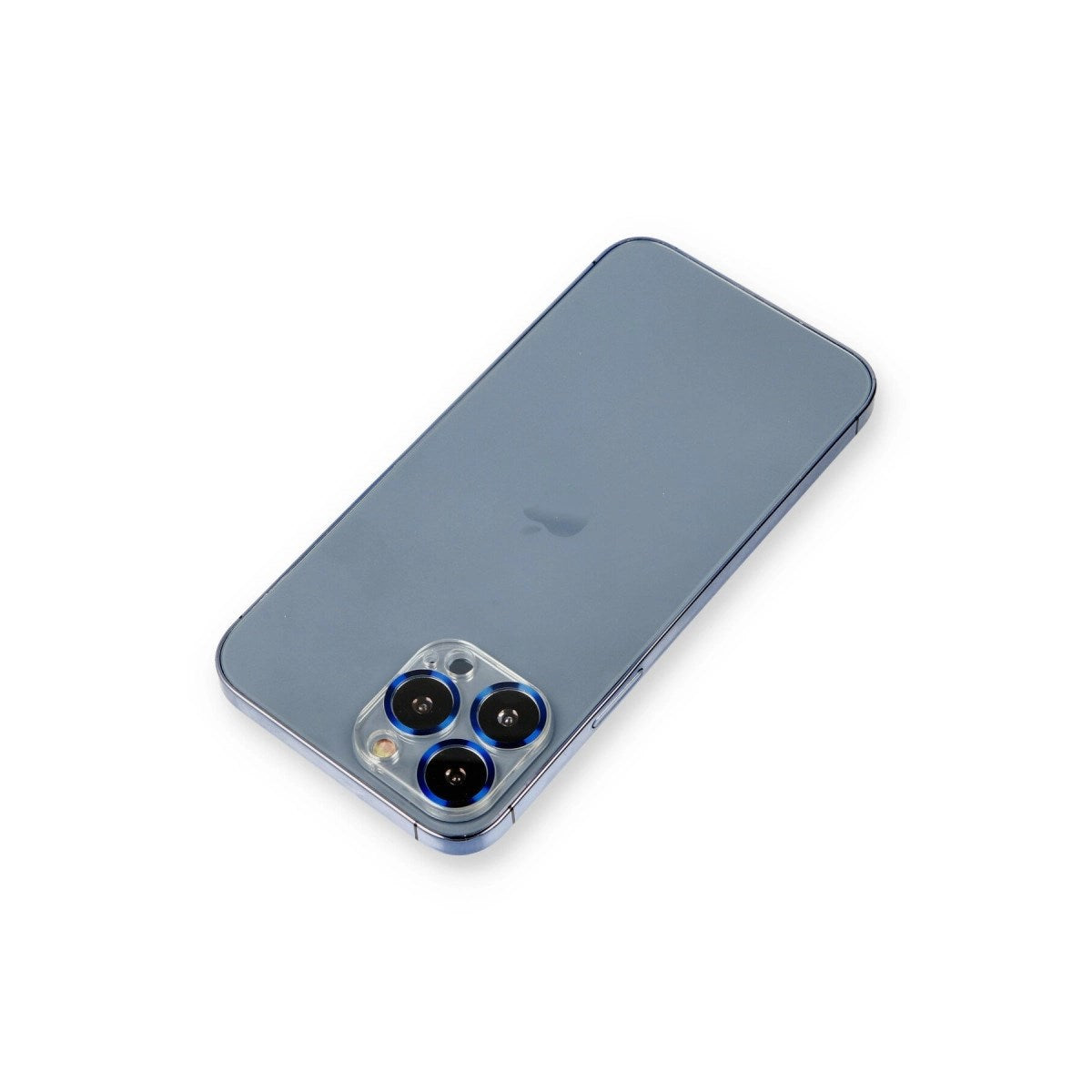 Mey İthalat® iPhone 12 Pro Metal Kamera Lens Koruma Cam - Mavi