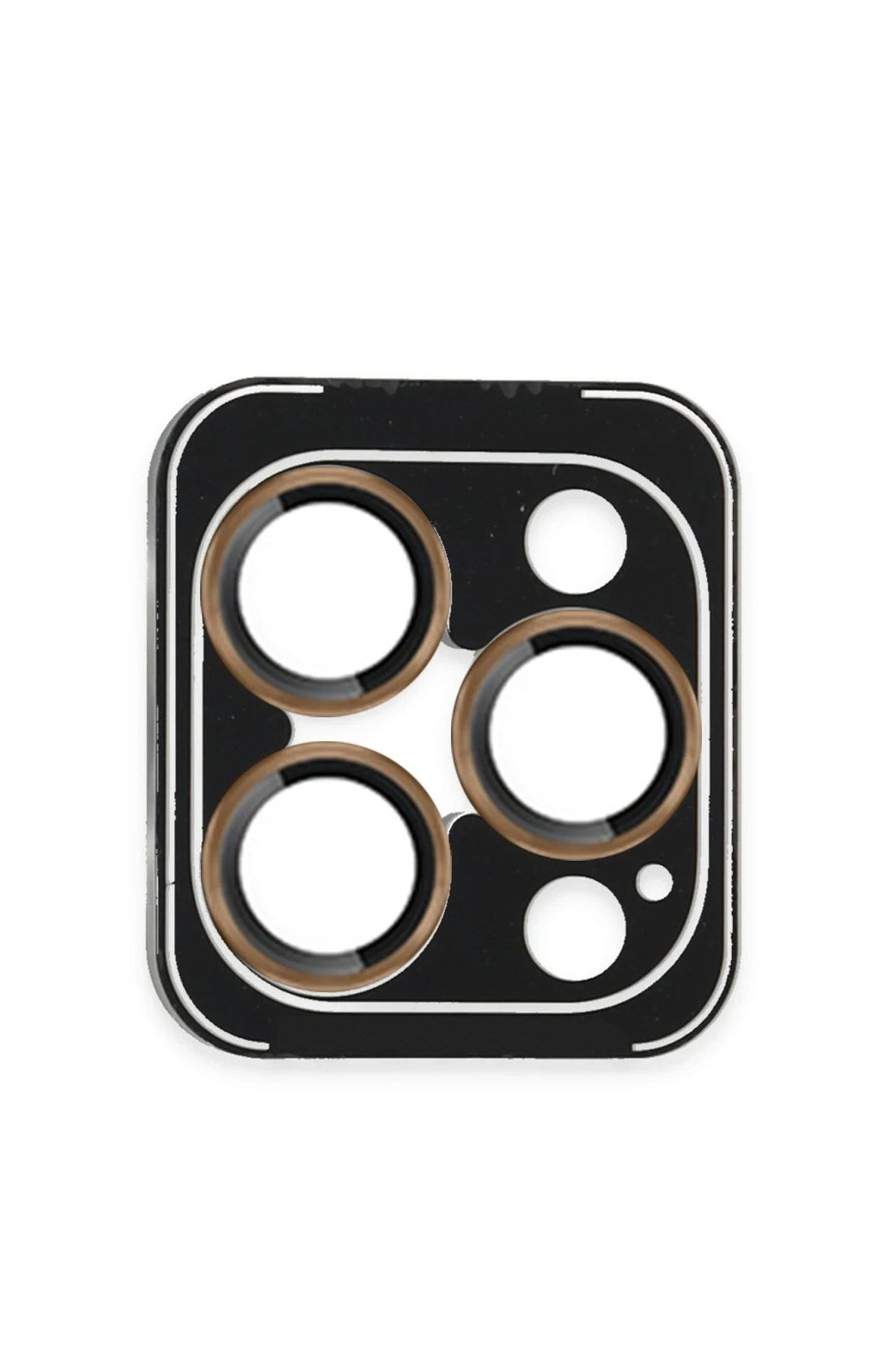 Mey İthalat® iPhone 16 Pro Max PVD Metal Kamera Lens - Gold