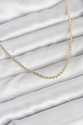 Mey İthalat® CM 14K Gold Renk Top Zincirli Model 60 cm Kadın Kolye