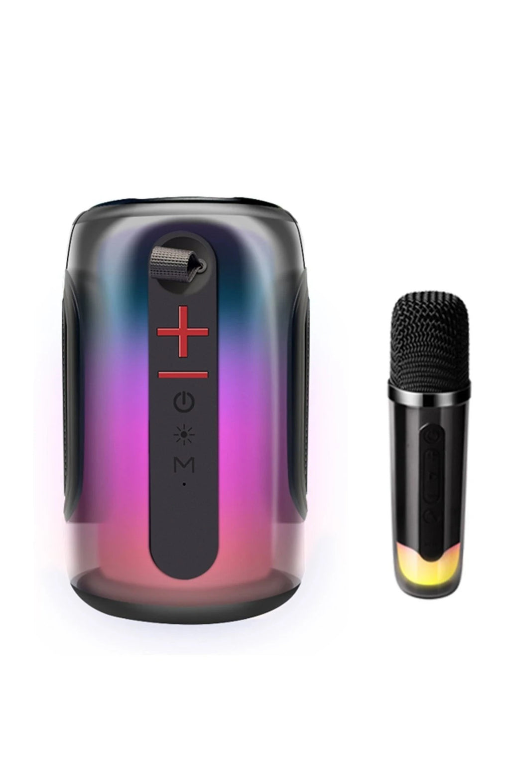 Mey İthalat® Pluse 8 RGB Kablosuz Hoparlör - Siyah