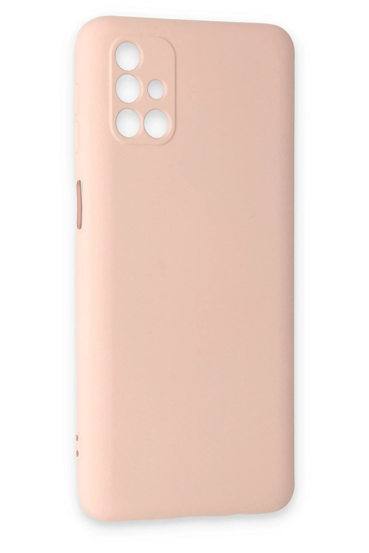 Mey İthalat® Samsung Galaxy M31S Kılıf Nano içi Kadife Silikon - Pudra