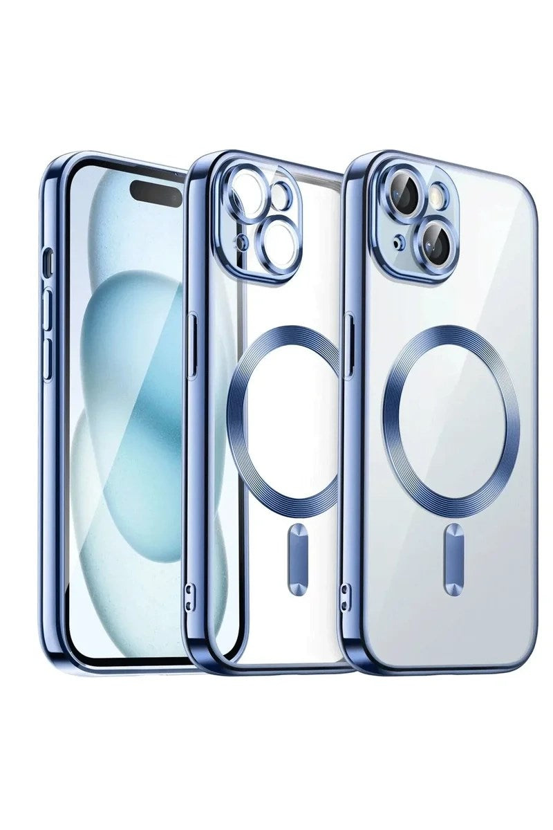 Mey İthalat® iPhone 15 Kılıf Kross Magneticsafe Kapak - Sierra Blue