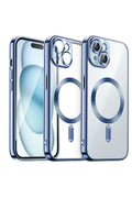 Mey İthalat® iPhone 15 Kılıf Kross Magneticsafe Kapak - Sierra Blue