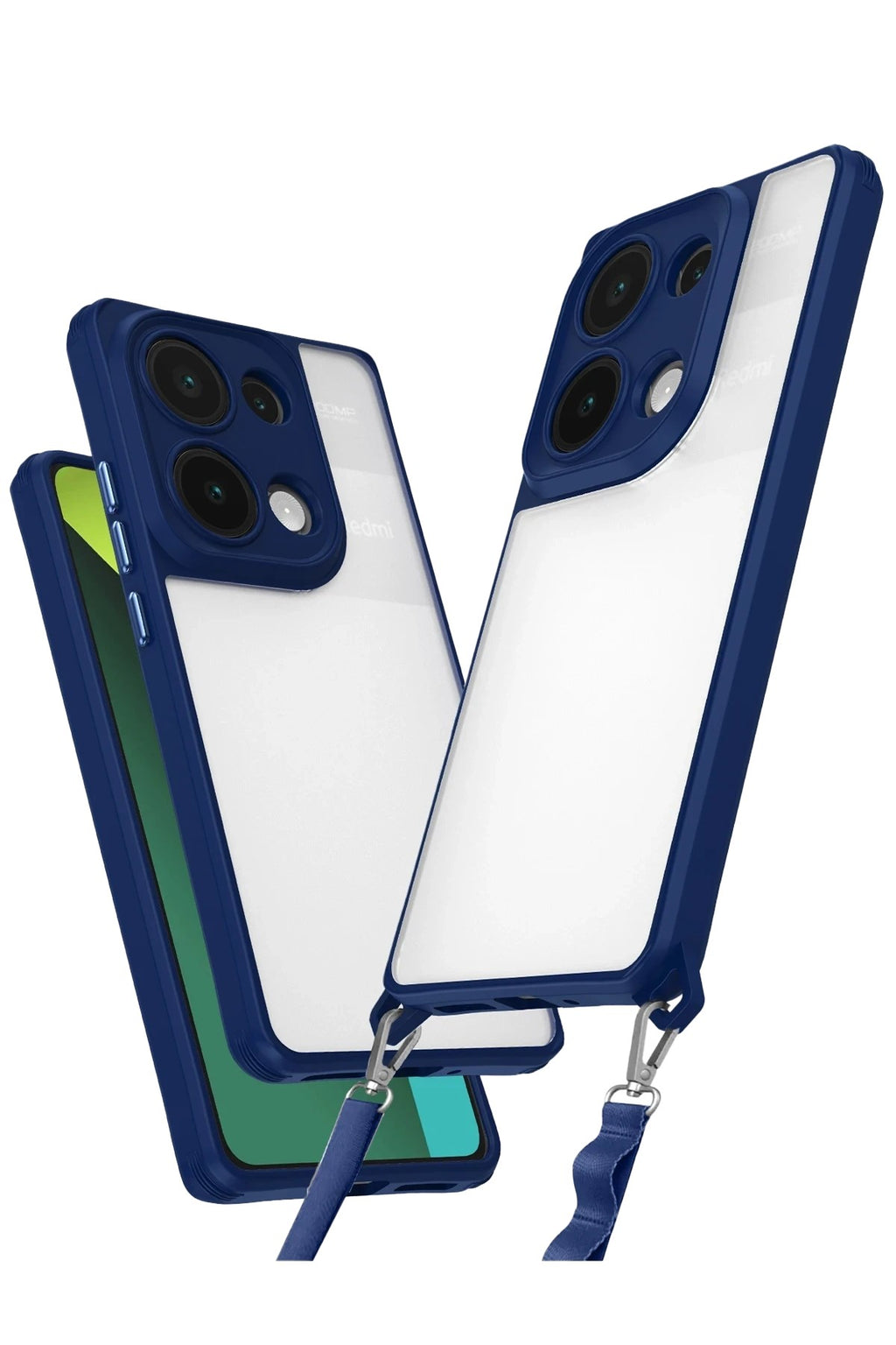 Mey İthalat® Redmi Note 13 Pro 4G Kılıf Penta Silikon Kılıf - Lacivert