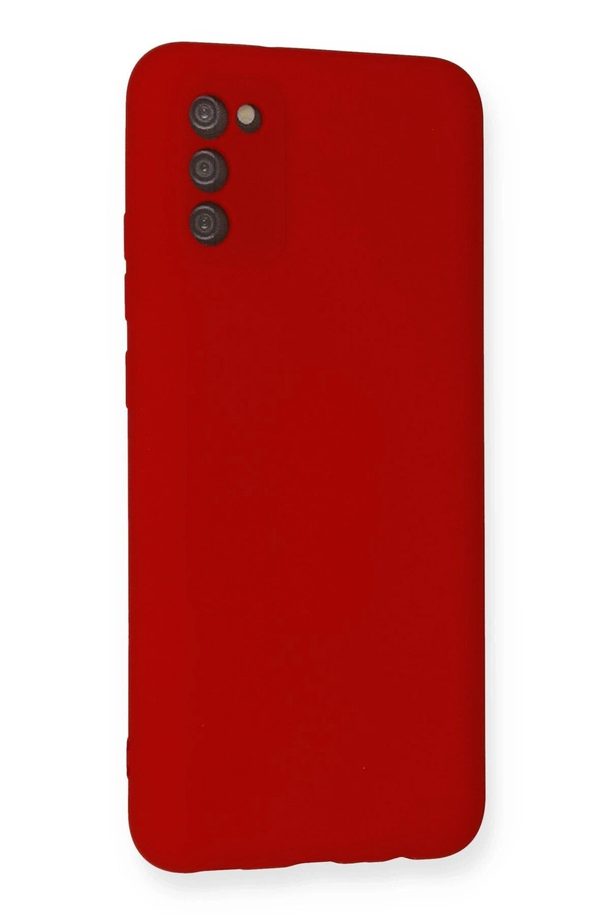 Mey İthalat® Samsung Galaxy A03S Kılıf Nano içi Kadife Silikon - Kırmızı