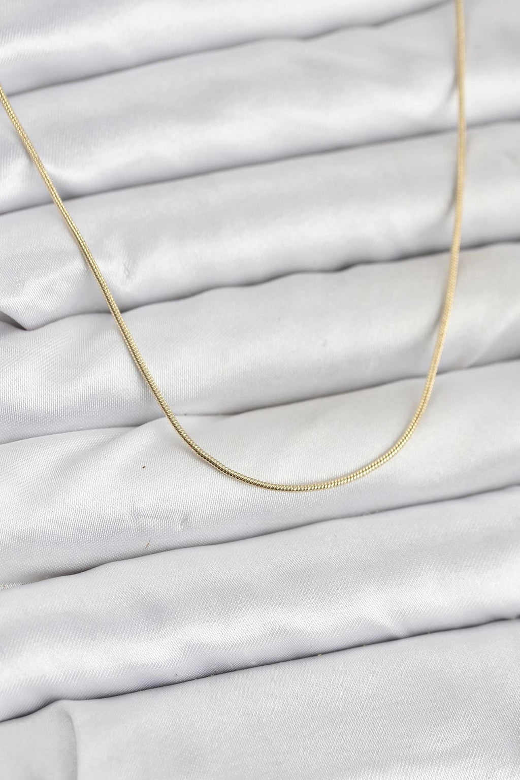 Mey İthalat® CM 14K Gold Renk Yılan Zincir Model Kadın Kolye