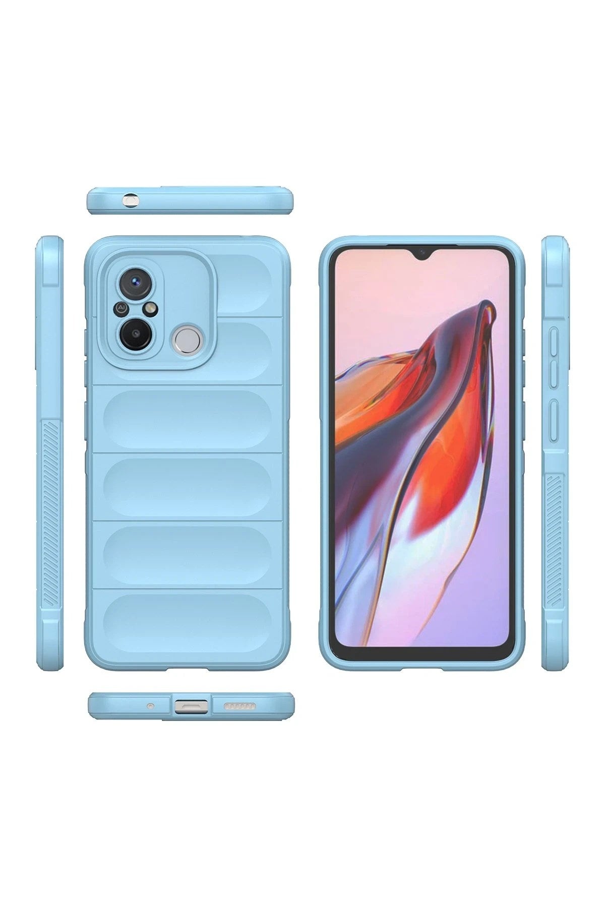 Mey İthalat® Redmi 12C Kılıf Optimum Silikon - Sky Blue