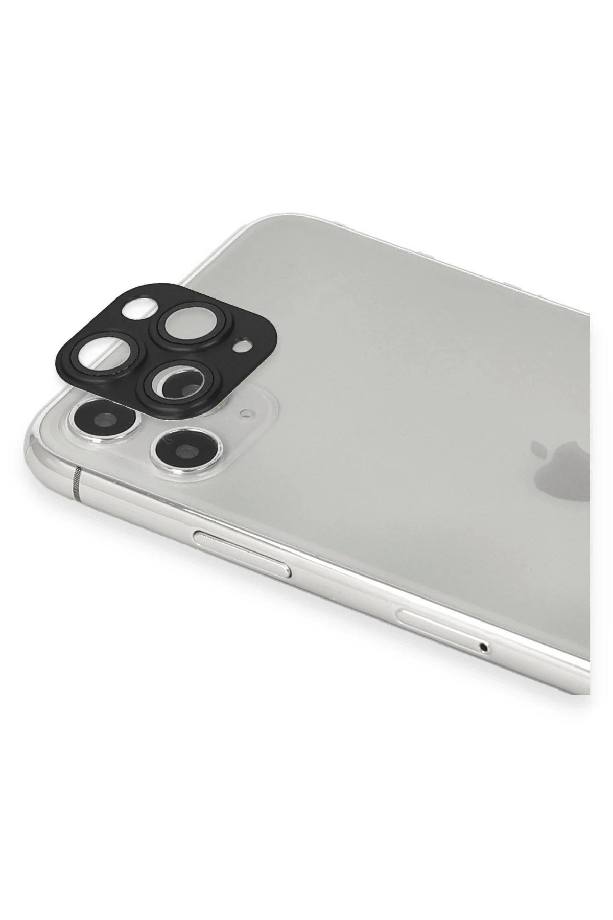 Mey İthalat® iPhone 11 Pro Max Pers Alüminyum Kamera Lens - Siyah