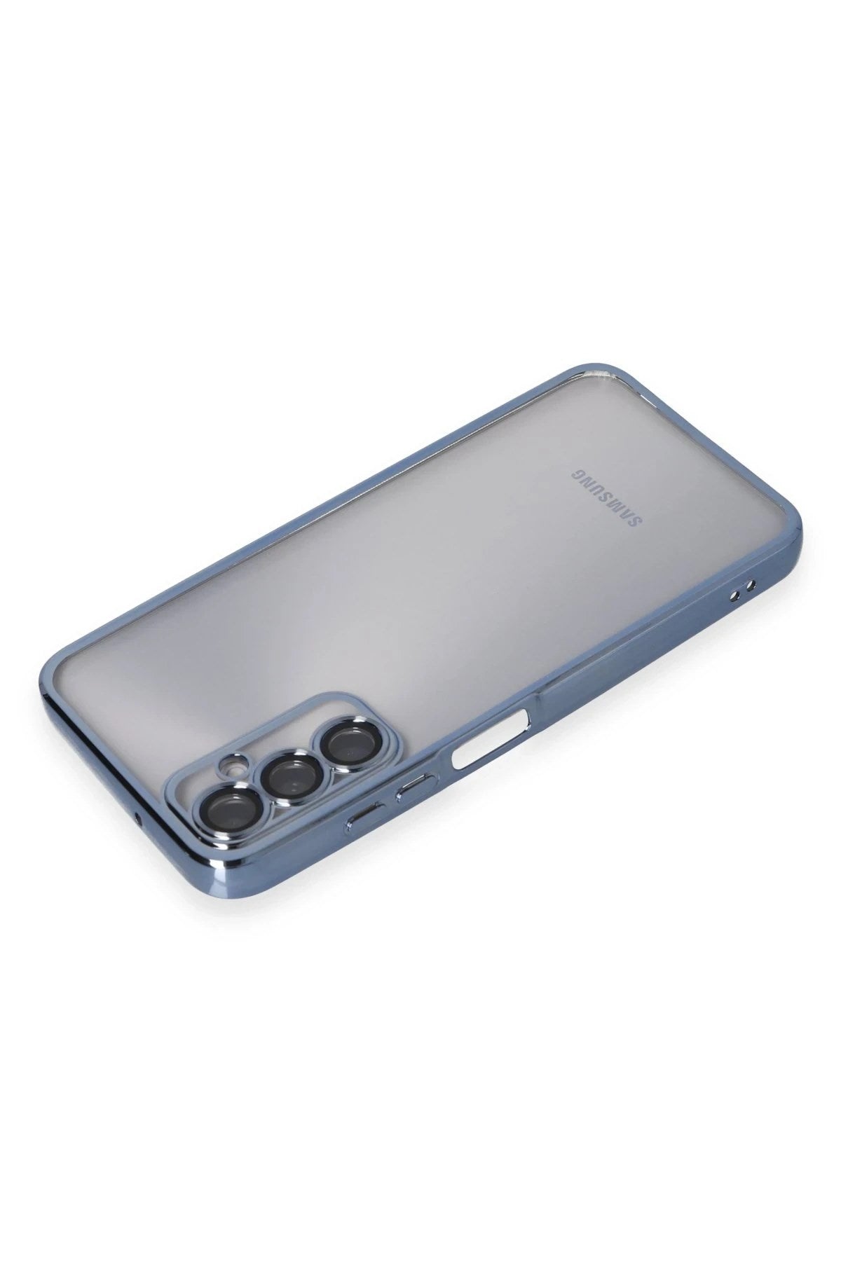 Mey İthalat® Samsung Galaxy A05S Kılıf Lensli Silikon - Açık Mavi