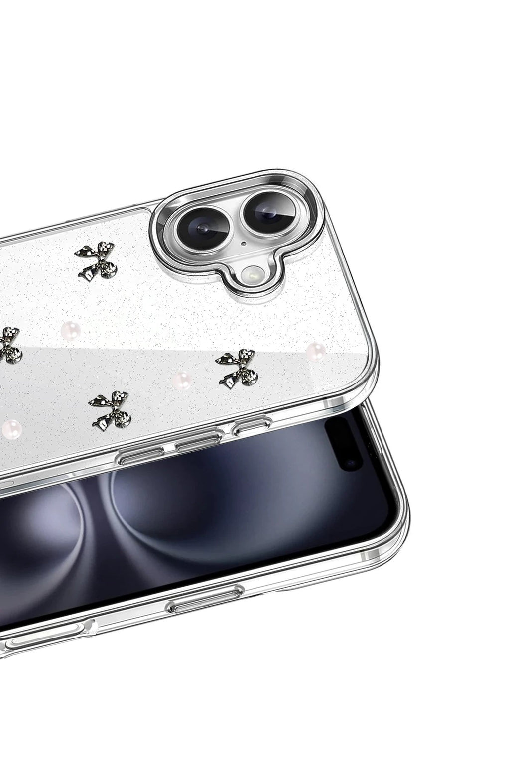 Mey İthalat® iPhone 16 Plus Fiyonk Desenli Kapak - Desen 8