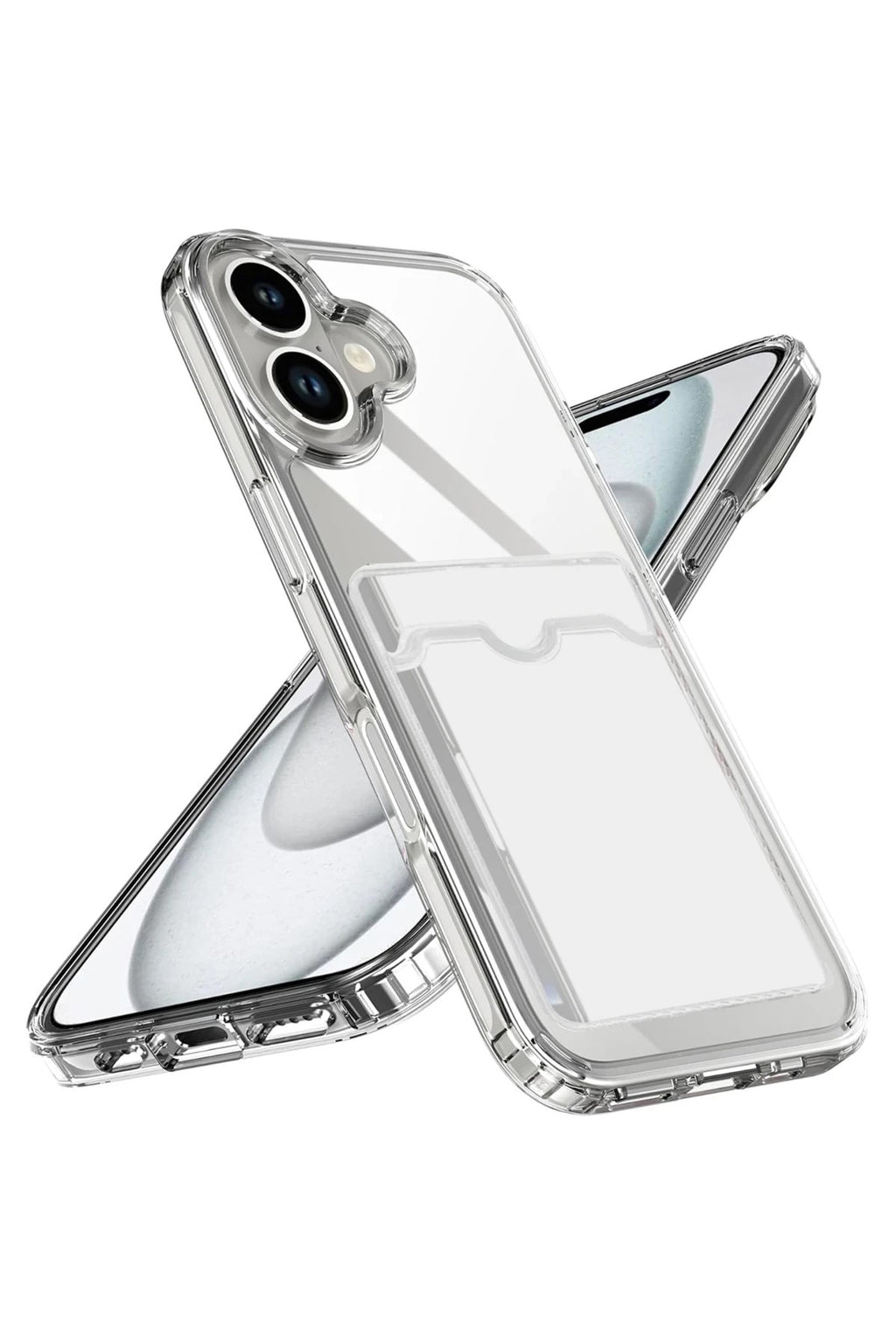 Mey İthalat® iPhone 17 Kart Şeffaf Silikon - Şeffaf