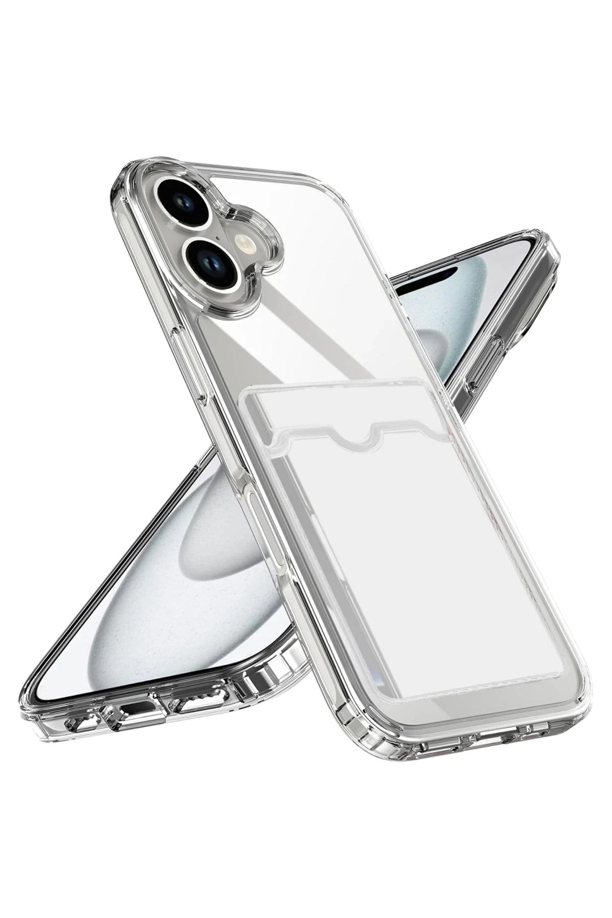 Mey İthalat® iPhone 17 Kart Şeffaf Silikon - Şeffaf