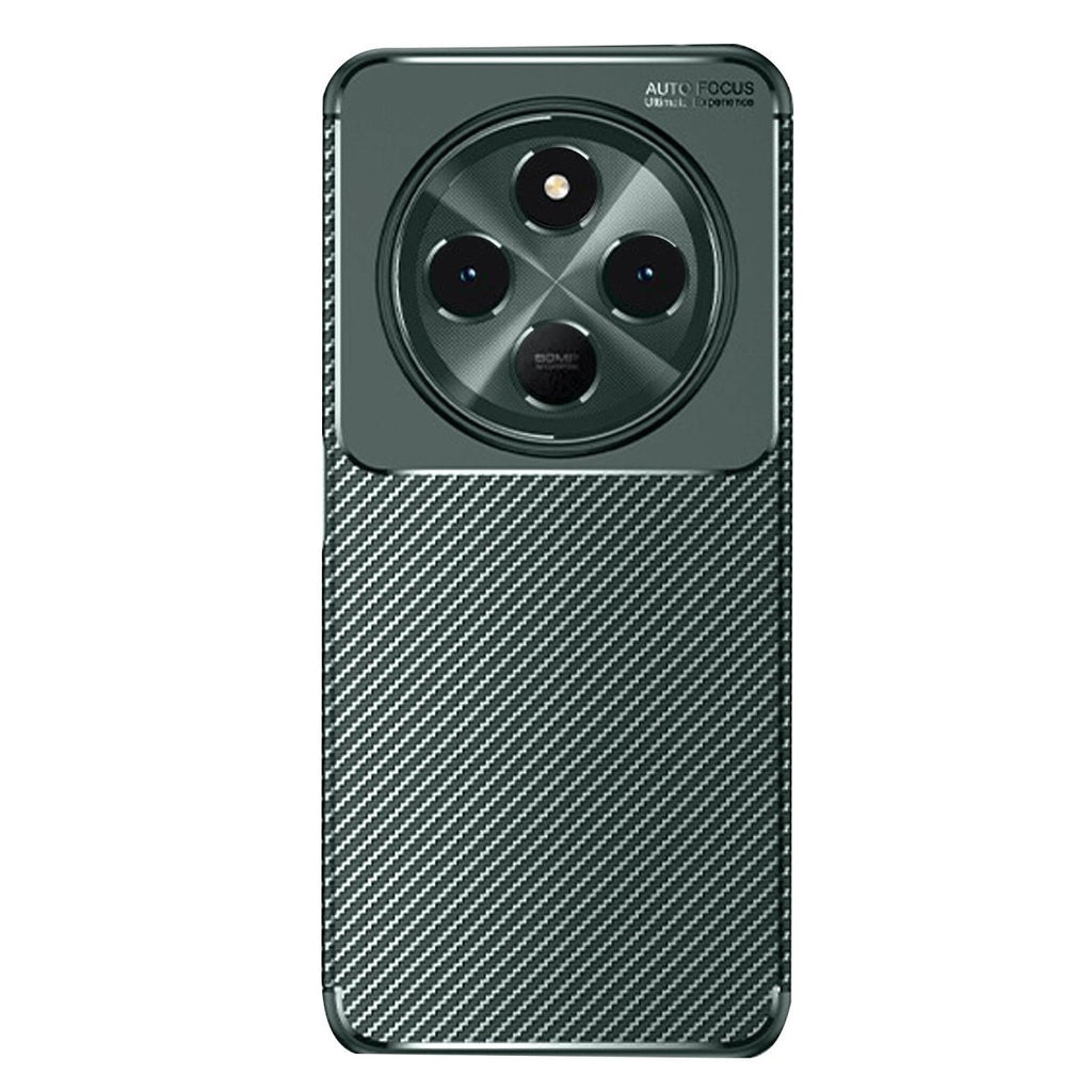 Mey İthalat® Redmi 14C Kılıf Auto Focus Karbon Kapak - Koyu Yeşil