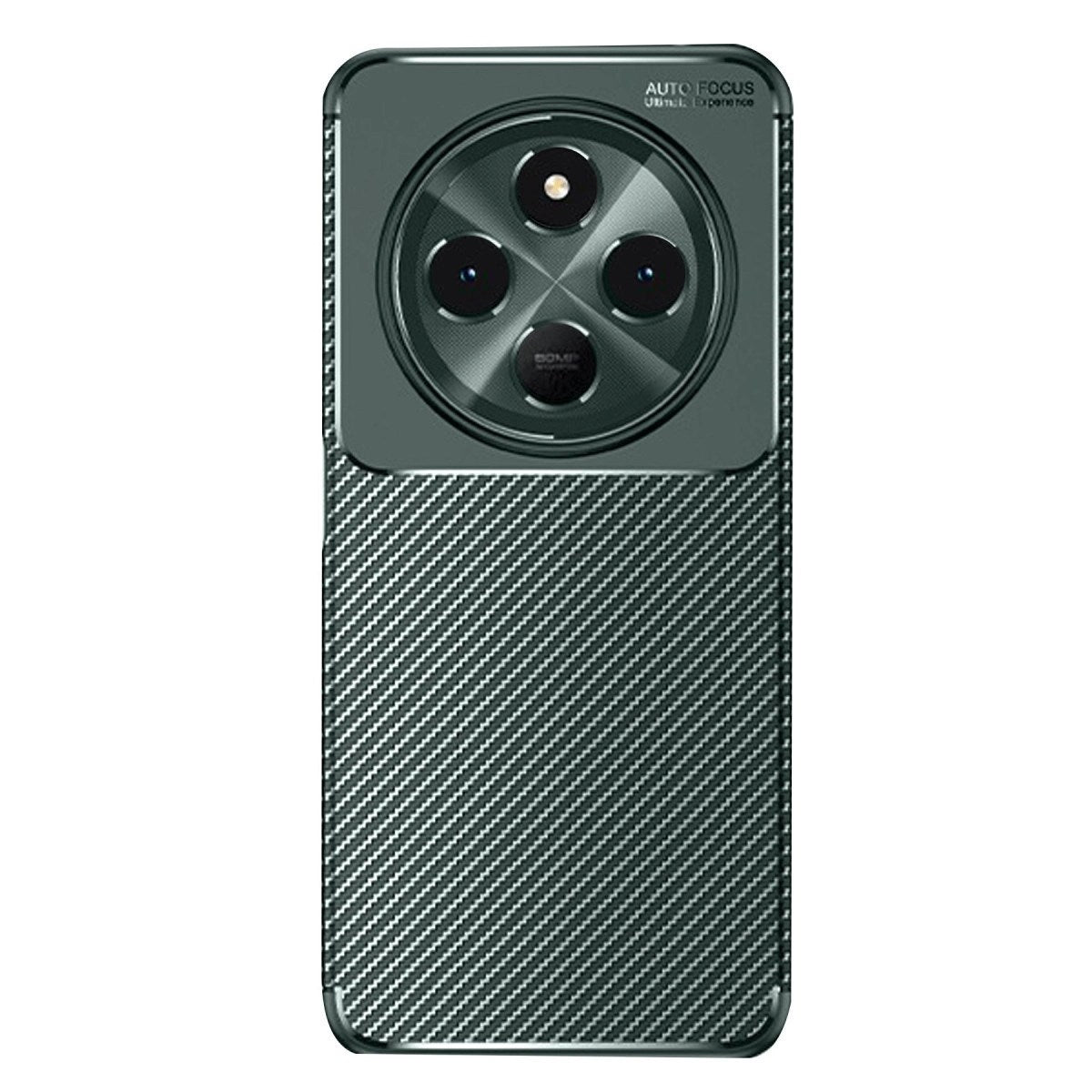 Mey İthalat® Redmi 14C Kılıf Auto Focus Karbon Kapak - Koyu Yeşil