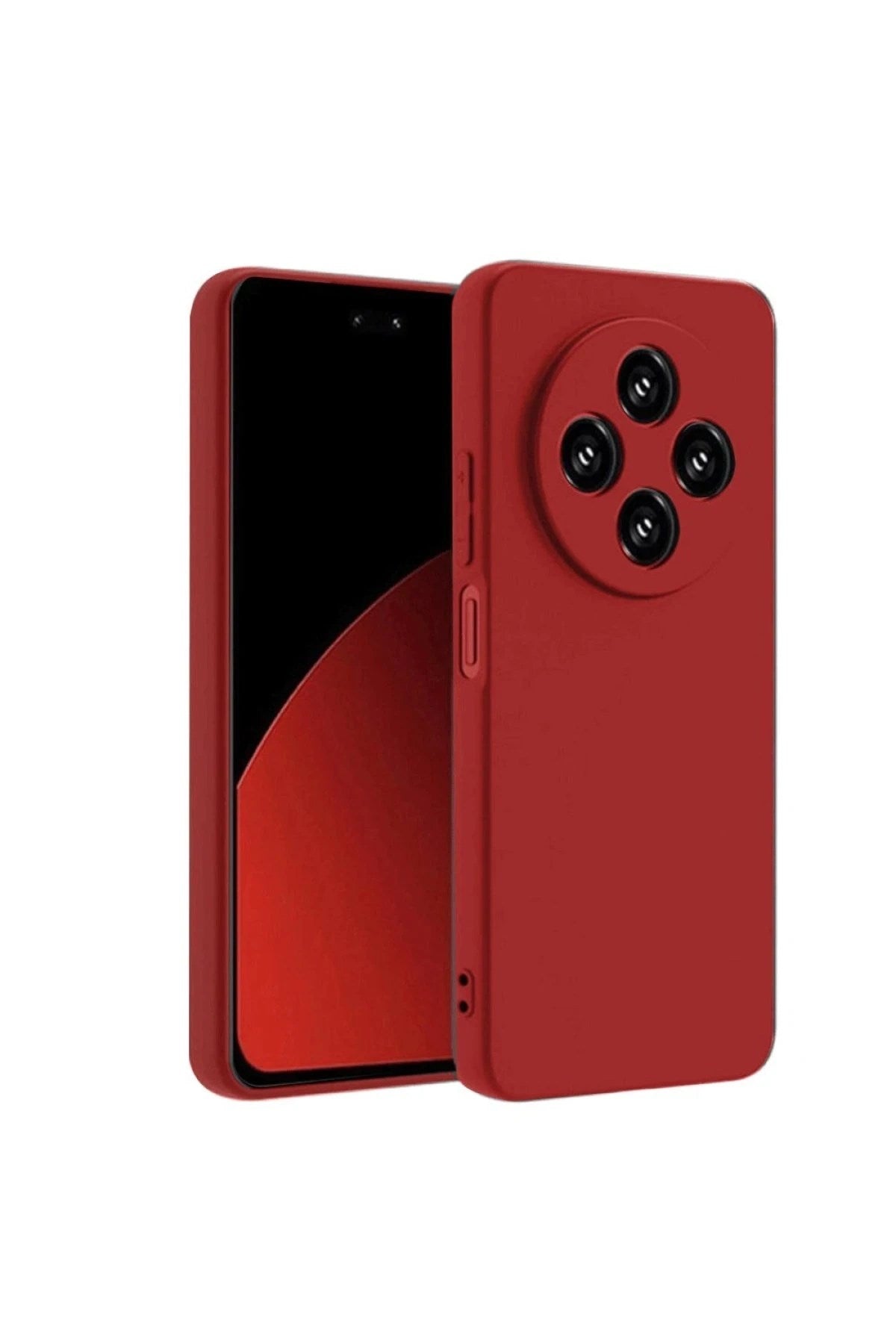 Mey İthalat® Redmi 14C Kılıf Nano içi Kadife Silikon - Kırmızı