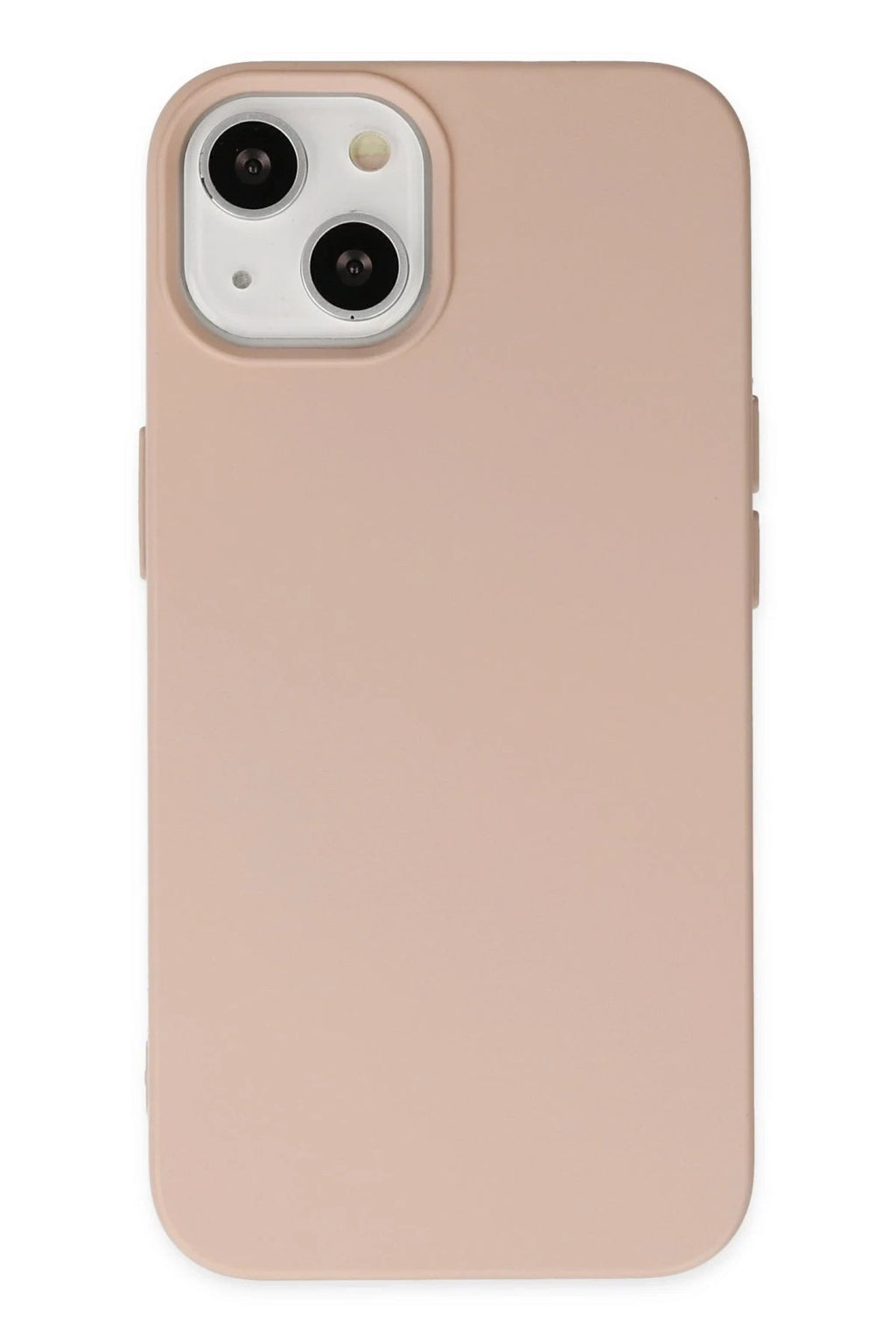 Mey İthalat® iPhone 14 Plus Kılıf Nano içi Kadife Silikon - Pudra
