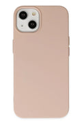 Mey İthalat® iPhone 14 Plus Kılıf Nano içi Kadife Silikon - Pudra