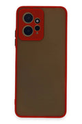 Mey İthalat® Redmi Note 12 4G Kılıf Montreal Silikon Kapak - Kırmızı