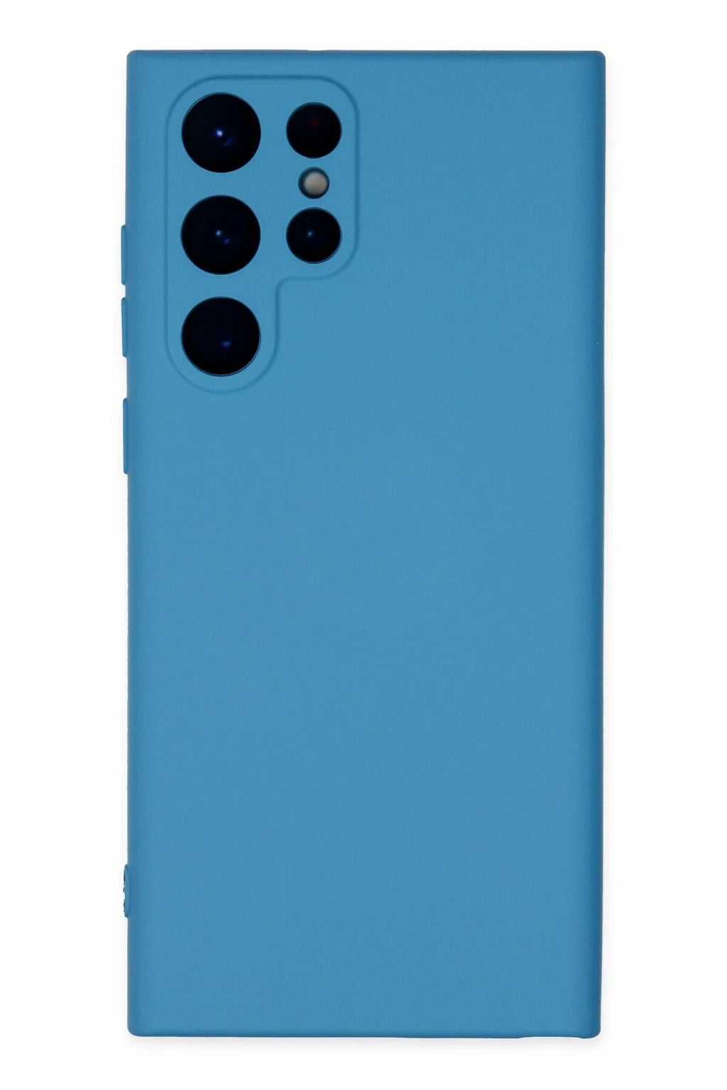 Mey İthalat® Samsung Galaxy S22 Ultra Kılıf Nano içi Kadife Silikon - Mavi