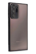 Mey İthalat® Samsung Galaxy Note 20 Ultra Kılıf Lensli Silikon - Siyah
