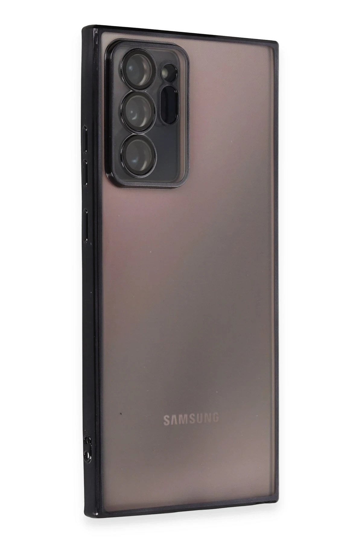 Mey İthalat® Samsung Galaxy Note 20 Ultra Kılıf Lensli Silikon - Siyah