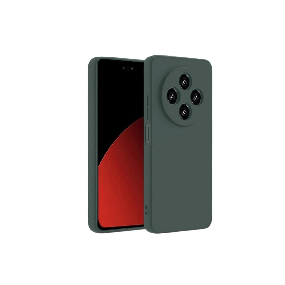 Mey İthalat® Redmi 14C Kılıf Nano içi Kadife Silikon - Koyu Yeşil