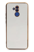 Mey İthalat® Huawei Mate 20 Lite Kılıf Volet Silikon - Beyaz