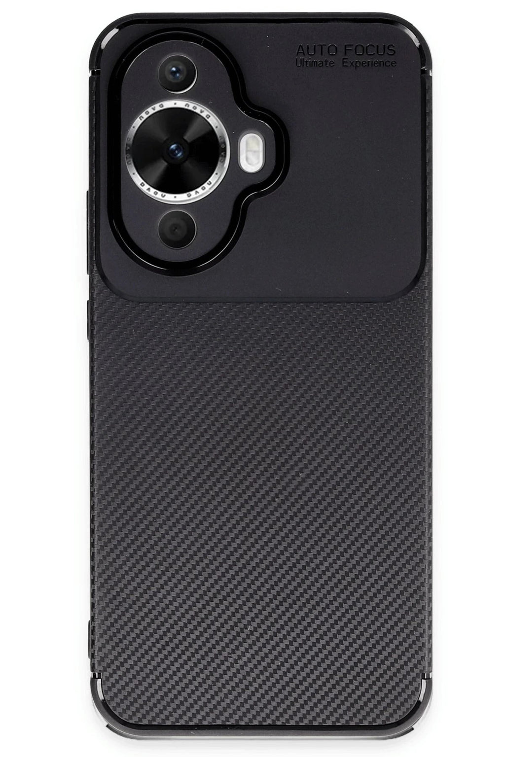 Mey İthalat® Huawei Nova 12S Kılıf Auto Focus Karbon Kapak - Siyah