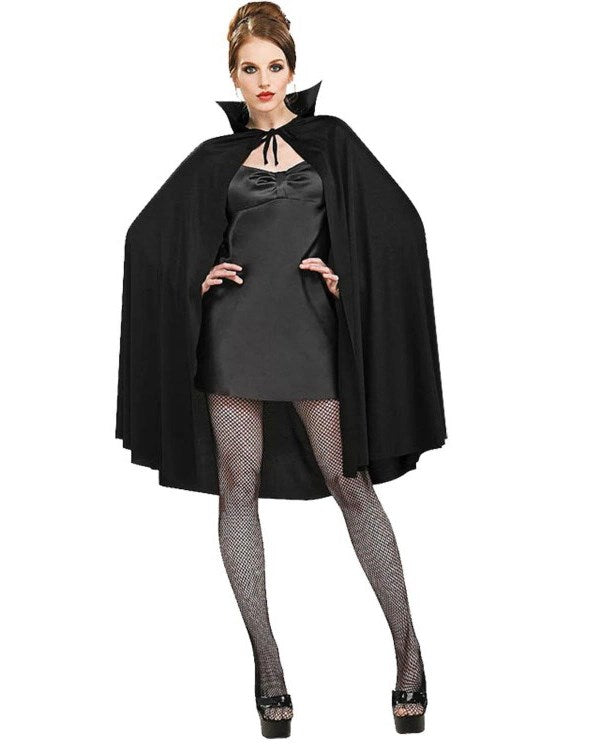 Mey İthalat® Siyah Renk Yakalı Halloween Pelerini 90 cm