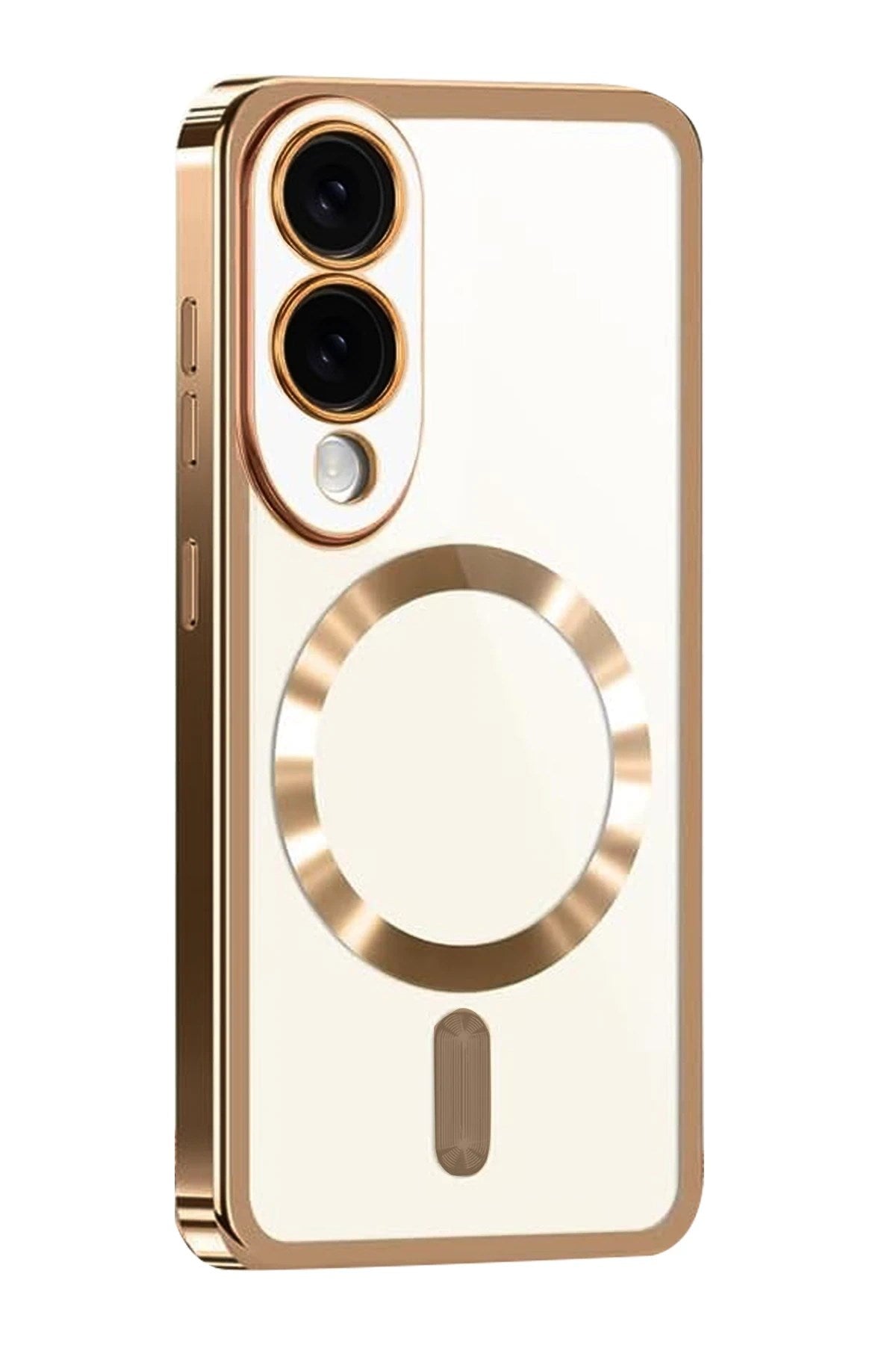 Mey İthalat® Samsung Galaxy S25 Edge Kross Magneticsafe Kapak - Çöl Titanyum