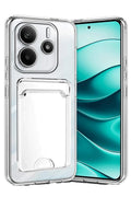 Mey İthalat® Redmi Note 14 4G Kılıf Kart Şeffaf Silikon - Şeffaf
